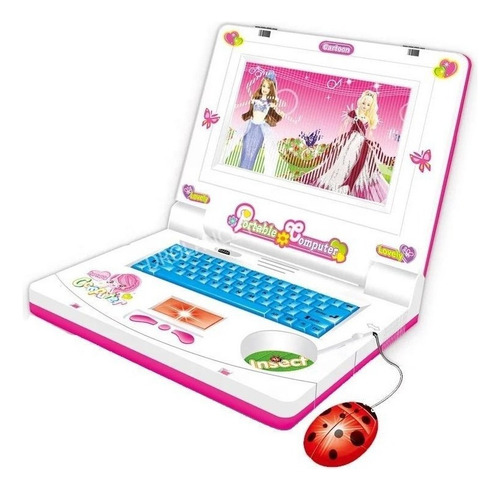 Laptop Educativo Infantil Musical Interativo Com Luzes E Som