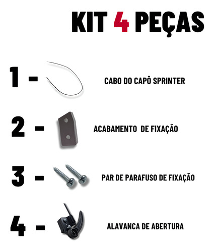 Cabo Abrir Capô Com Puxador Sprinter A9017500359