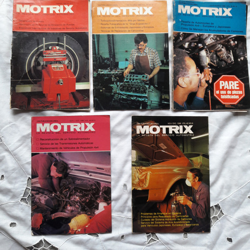 Motrix La Revista Del Servicio Automotriz Año 1987 Lote X 6