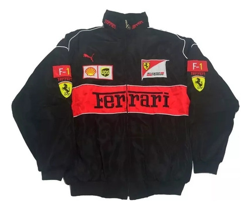 Chaqueta Racing Moto Retro Ferrari Team Otoño