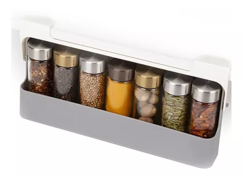 Estante organizador de especias autoadhesivo para cocina, estante de  almacenamie