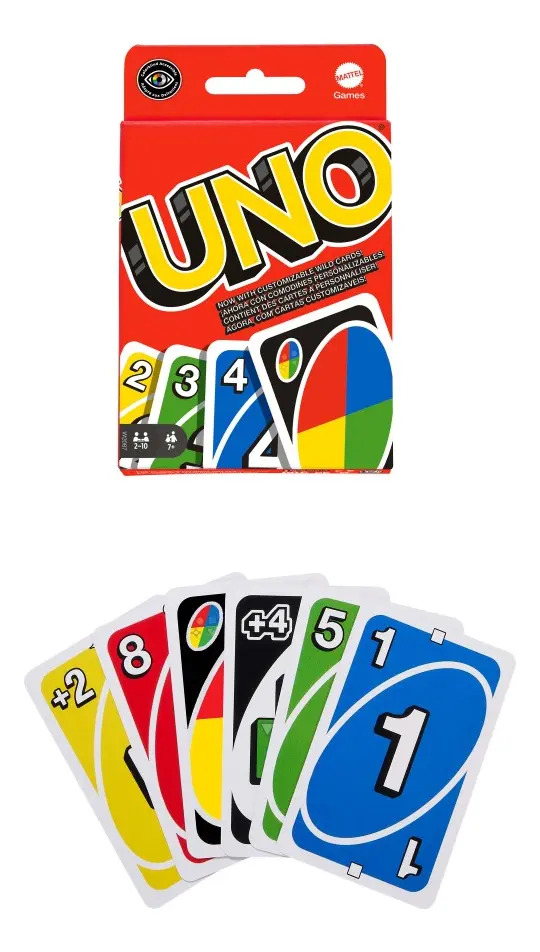 Juego de Cartas UNO Clásico para 2 a 10 Jugadores, Diversión Familiar desde los 7 Años