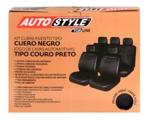 Cubre Tapiceria Negra 5 Puestos Fiat Uno