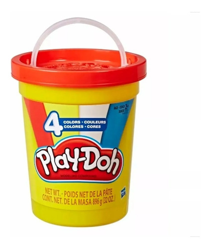 Play-doh Set Masas Balde Gigante Hasbro E5045 Edu Full