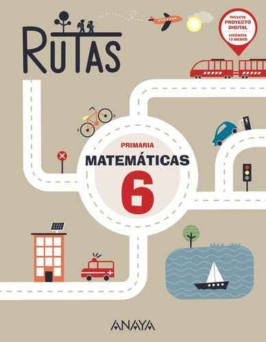 Matematicas 6ãâºep Rutas 23, De Pellicer Iborra, Carmen. Editorial Anaya Educación, Tapa Blanda En Español