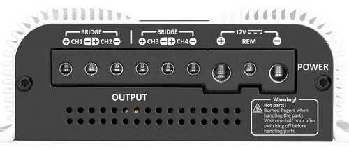 Modulo Amplificador Taramps Ts800 X4 2 Cabos Rca Kx3 1.5m Cor Branco