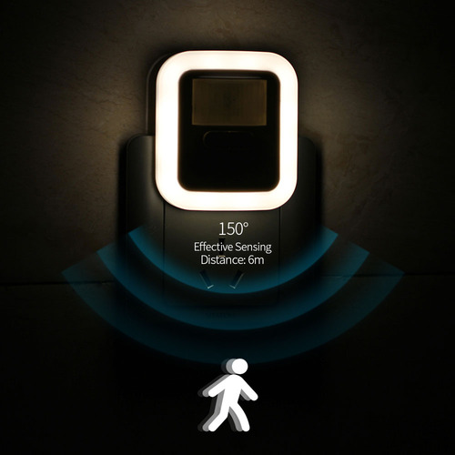 Enchufe Led De Movimiento Con Sensor De Luz Nocturna Pequeño