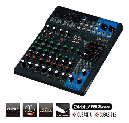 Consola Yamaha Mg10xu Mixer 10 Canales Efectos