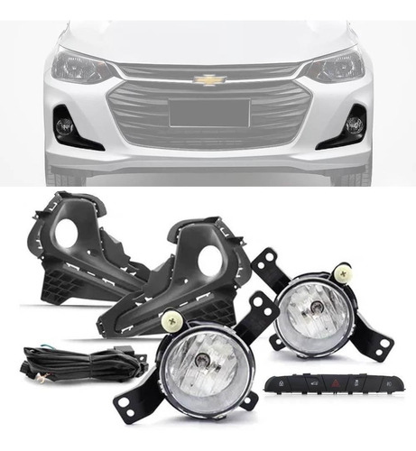 Farol Milha Chevrolet Onix/plus 2020-2022 | Kit Completo