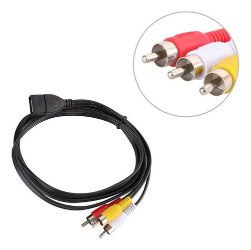 2025 Enchufe Hembra Usb A Conector Macho 3rca Adaptador De