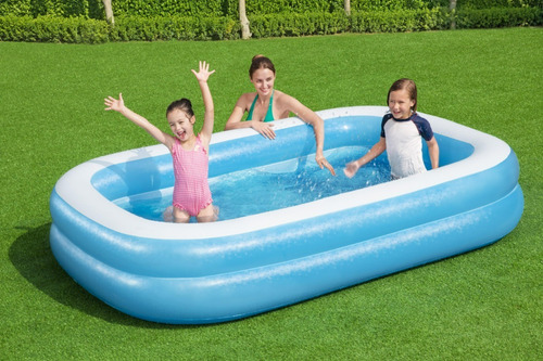 Alberca Inflable Rectangular Bestway 54006 Color Azul
