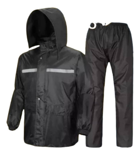 Impermeable Motorizado Negro