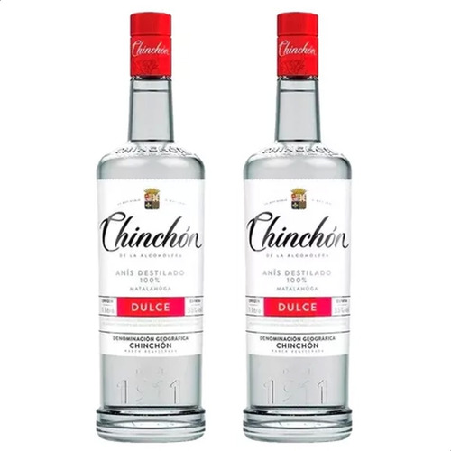 Licor Anis Chinchon Dulce 1 Lt. X2 Unidades