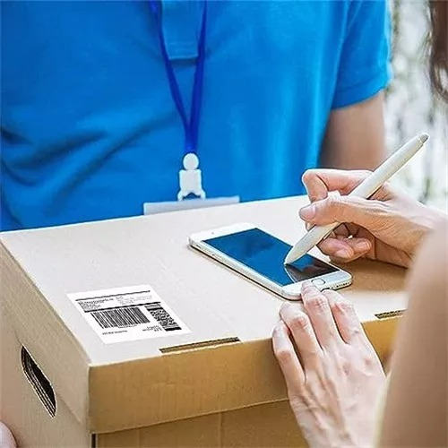 Pack De 6 Rollos+soporte Etiquetas Continua Dk 2205 Repuesto