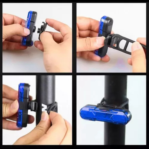 Luz Trasera Bicicleta 50 Lumines Carga Usb