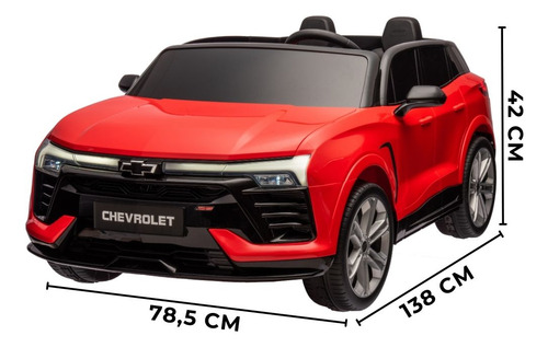Mini Carro Elétrico Infantil 24v Chevrolet Blazer Ss Gigante Cor Vermelho