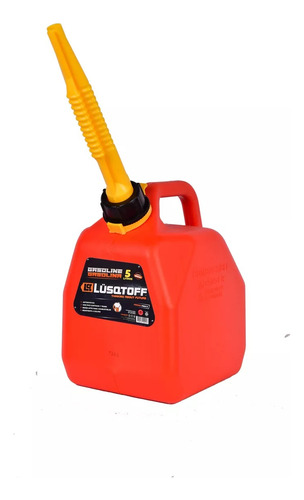 Bidon Extra Chato 5l Pico Vertedor Nafta Auto Moto Lusqtoff