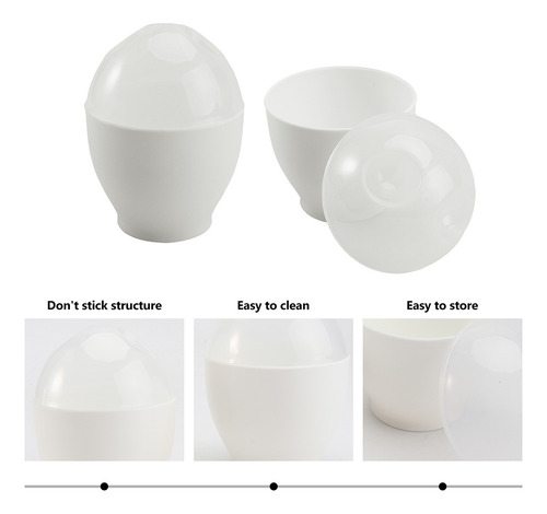 Hueveras Especiales Para Horno Microondas, 10 Unidades, Coce
