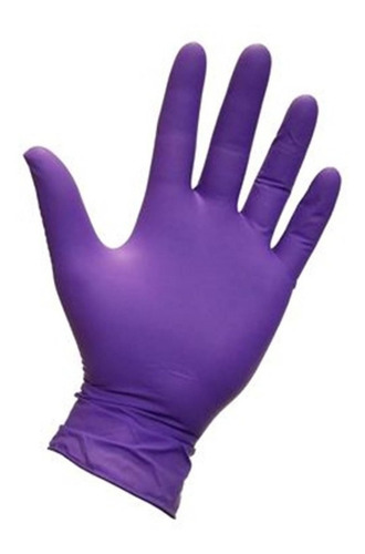 Guantes Nitrilo Morado Azul Y Negro  Paquete × 20 Und 