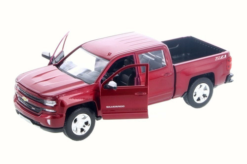 Chevrolet Silverado 1500lt Metálico 21cm Largo Escala 1:24