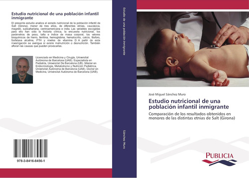 Libro: Estudio Nutricional De Una Población Infantil Inmigra