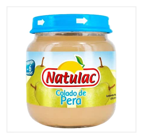 Compota De Pera Natulac Sin Azúcar 113grs 3 Unds.
