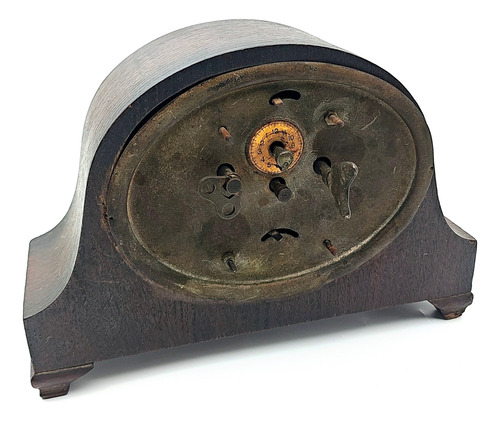 Reloj Antiguo De Mesa Germany A Cuerda (funciona) Marrón (Usado)