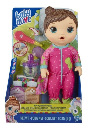 Boneca Baby Alive Aprendendo A Cuidar Morena - Hasbro E6942