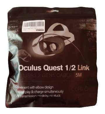 Imagen 1 de 5 de Cable Oculus Link Alternat. Largo ¡5 Metros! - Tipoc A Tipoc