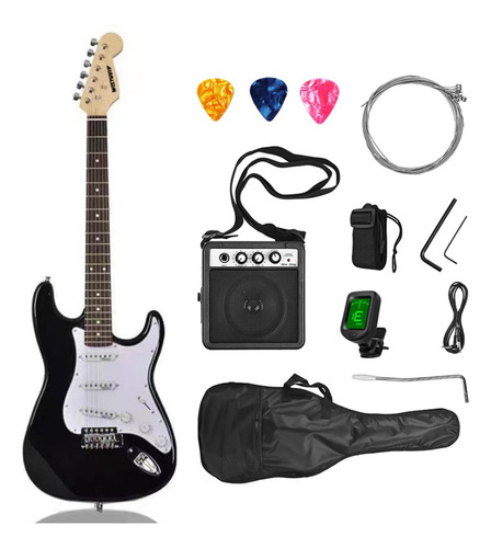 Kit De Guitarra Eléctrica Con Amplificador 5w Y Accesorios