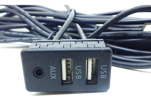 Adaptador Toma De Extensión + 2 Puertos Usb Vehículos De