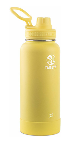 Takeya - Botella De Agua Aislada Con Tapa De Pajita 32 Onza