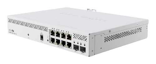 Conmutador Poe 8 Puertos Gigabit + 2 Sfp 10 Gigabit Mikrotik