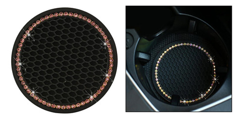 6 Universal Vehicle Auto Cup Holder Insert Cristal Rosa