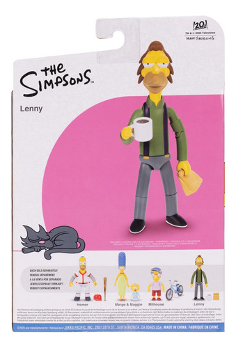 Los Simpsons 40522 Figura 13cm Articulada Lenny Jakks Regalo
