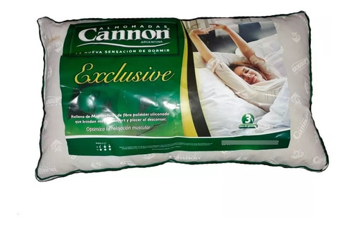 Imagen 1 de 3 de Almohada Exclusive Cannon 70x40 Fibra Siliconada Premium