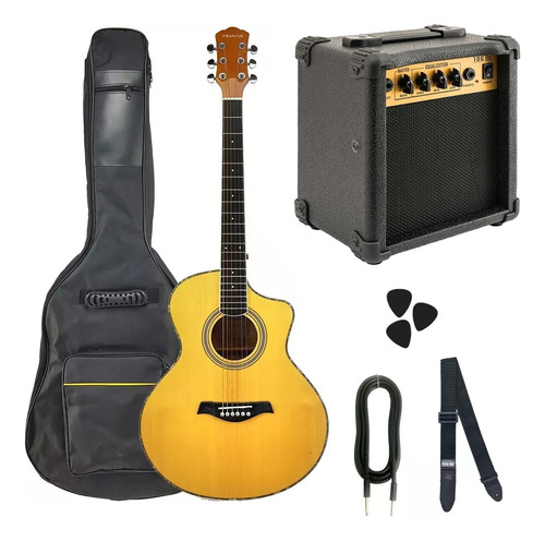 Combo Guitarra Electroacustica + Accesorios