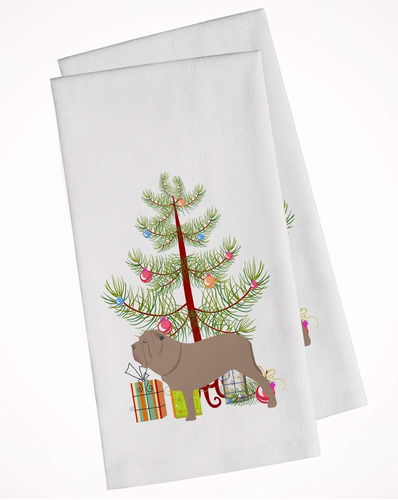 Bb2983wtkt Napolitan Mastiff Merry Christmas Tree Juego...