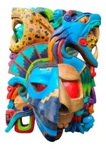 Comprar Mascara Madera Tallada Maya Máxima Calidad Prehispánica 