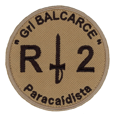 Parche Bordado Regimiento De Infantería Paracaidista 2 Beige