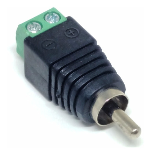 Conector Adaptador Borne X Plug Rca Macho Cftv - 20 Unidades