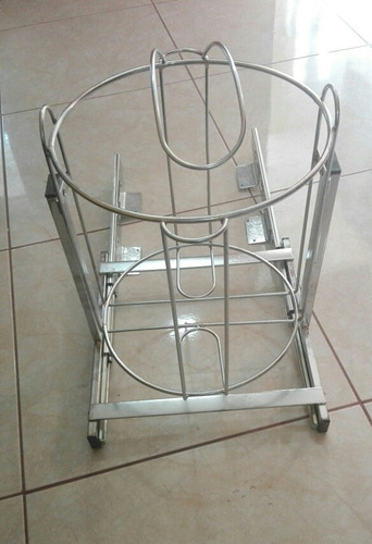 Portagarrafón De Agua Extraible Para Mueble De Cocina Color Cromo