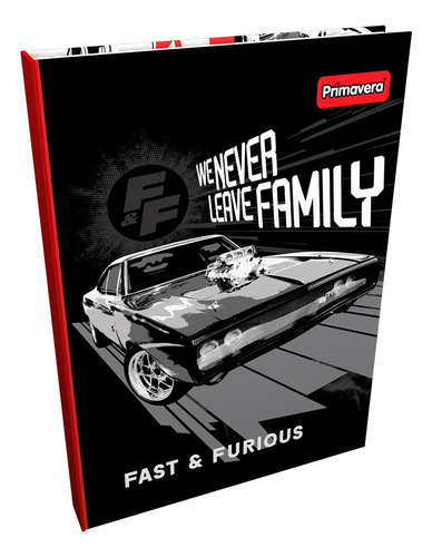 Cuaderno Cosido Pasta Dura Fast & Furious We Never Leave Fam