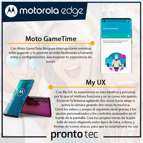 Celular Motorola Moto Edge 6/128gb Midnight Red Libre