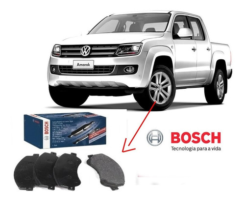 Pastilha De Freio Original Bosch Amarok 2.0 16v