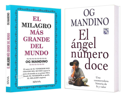 Og Mandino Milagro Más Grande Mundo + El Angel Número Doce