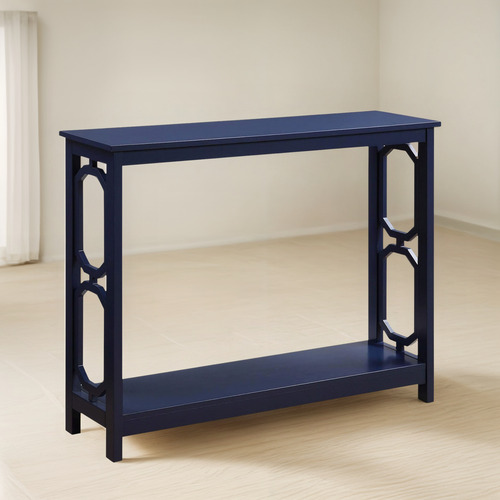 Conveniencia Concepts Omega Consola Mesa Con Estante, Azul C