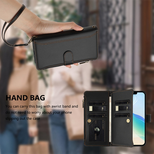 Funda De Piel Tipo Cartera Con Ranura Para Samsung Galaxy A55 A35 A25 A15 A05