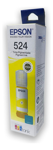 Botella Tinta Epson T524 Amarillo 524 T524420 C13t06d42a Ori