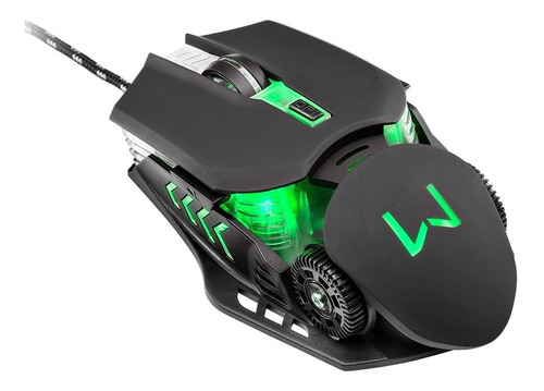 Mouse Gamer Warrior Keon 3200dpi Mo267 Multilaser Cor Preto